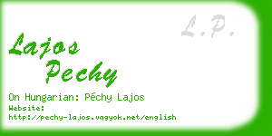 lajos pechy business card
